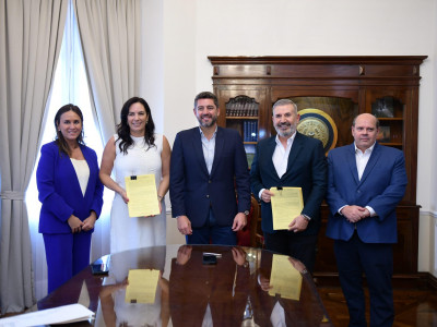 Firma de contrato y cuenta regresiva para el inicio de la segunda etapa de la Defensa Costera de Pilar